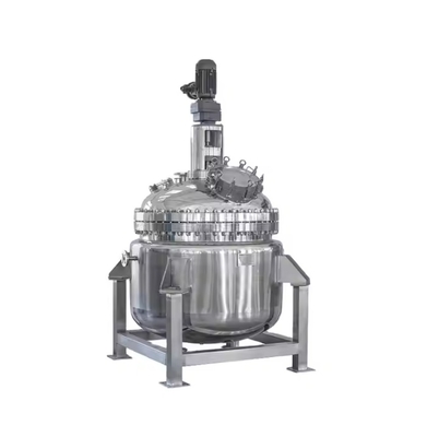 100 kg Reactor de vidrio personalizable Reactor de vidrio de laboratorio certificado ISO ASME