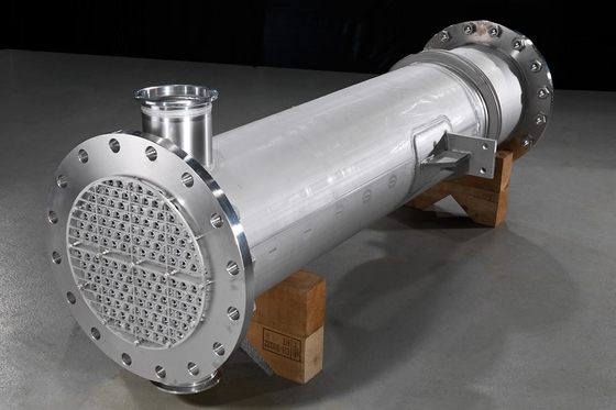 Intercambiador de calor de 1600 kg certificado ISO ASME entre 0 y 1200 °C